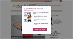 Desktop Screenshot of ilikeknitting.com